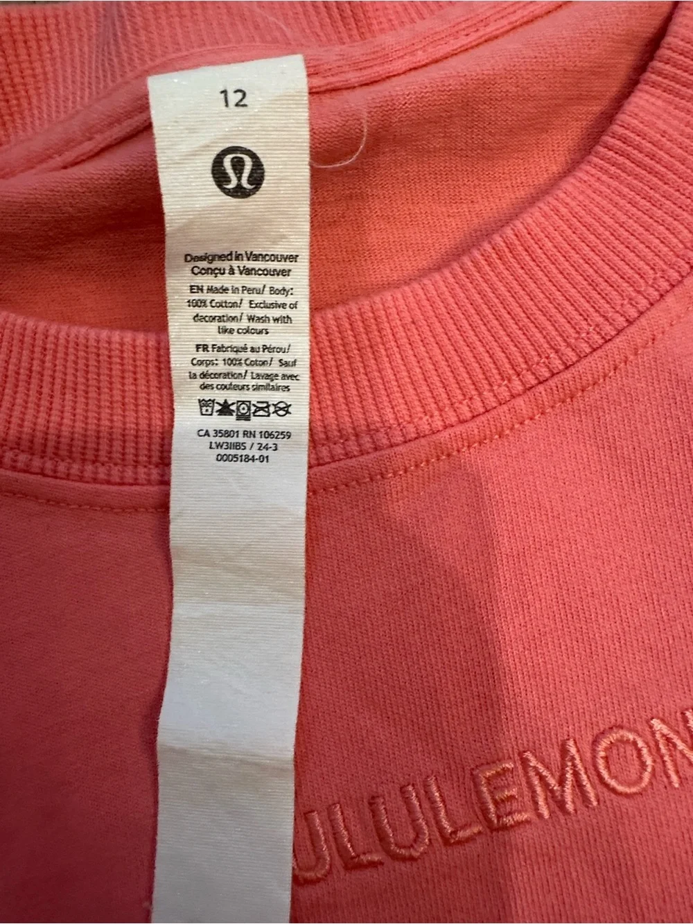 lululemon athletica Pink Short Sleeve Tee